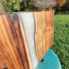 Koa wood and white epoxy charcuterie/ cutting board