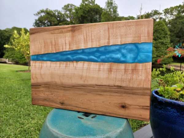 Curly maple and bright ocean blue - Image 4