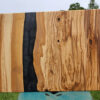 Olive wood and black epoxy charcuterie/ cutting board
