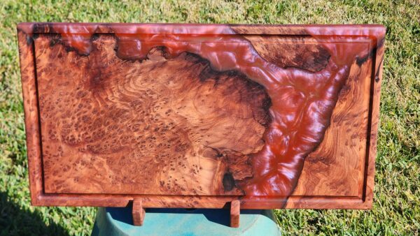 Burled Redwood Charcuterie Cutting Board